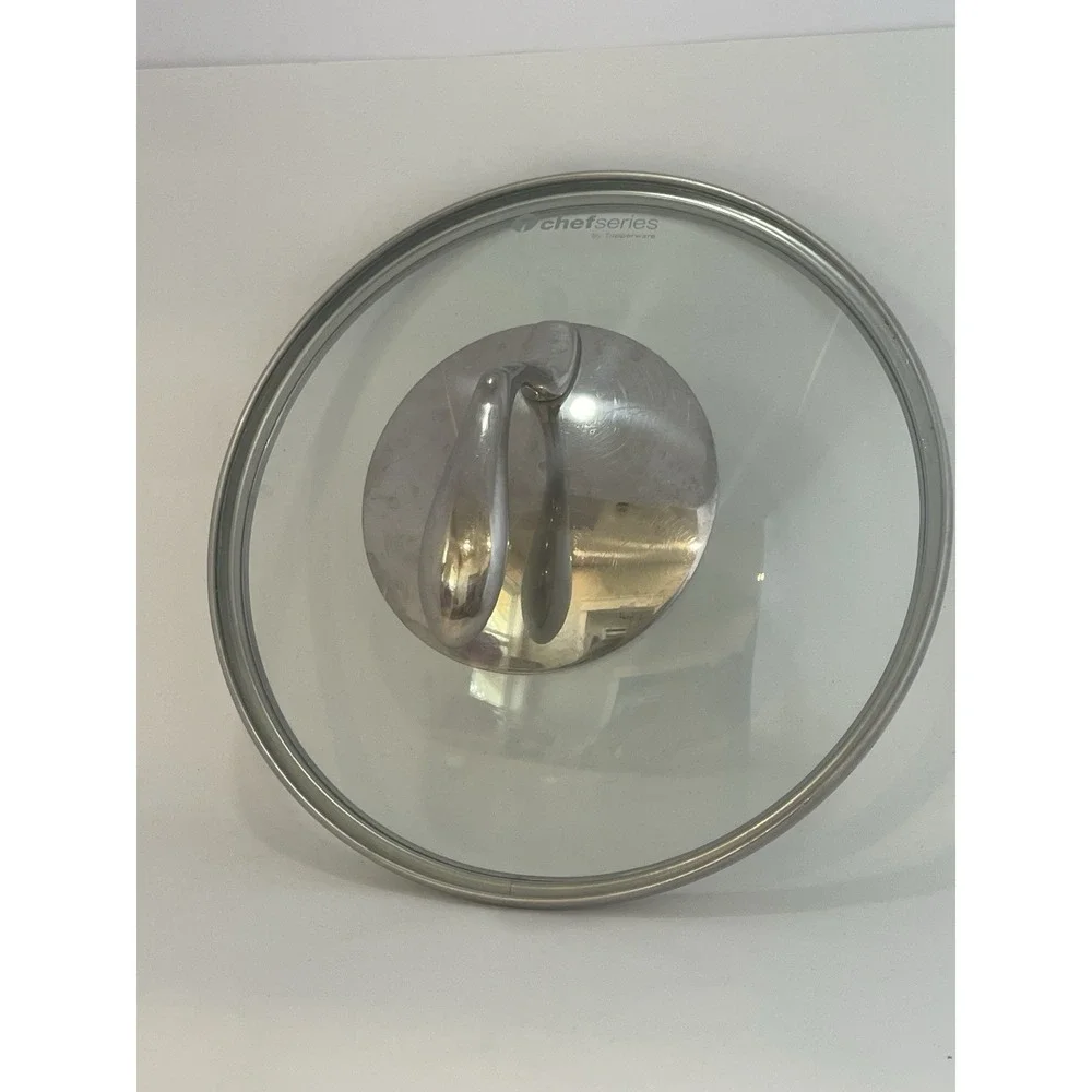 Chef‎ Series by Tupperware Stainless Steel and Glass Replacement Lid 8.5